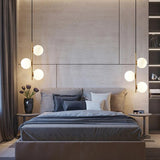 Nordic Glass ball LED Pendant lights Brass Black Bedroom Hanging Lamp Modern Living room Dining Decor Lights Fixture