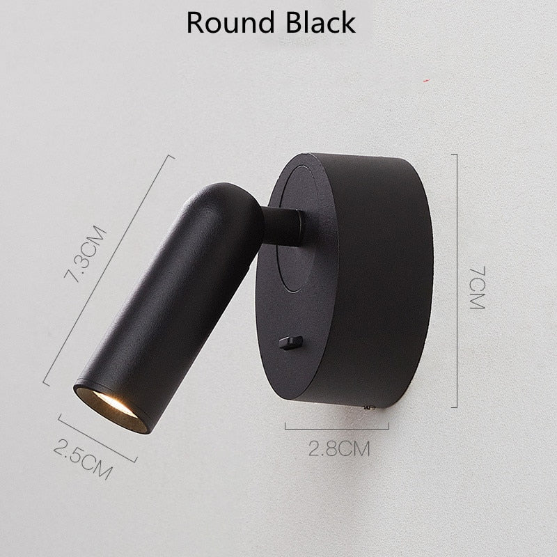 LED lampada Wall Light Project Led Indoor Lights Wall Lamps With Switch Dimming For Home Bedside Bedroom wall decor arts Sconce