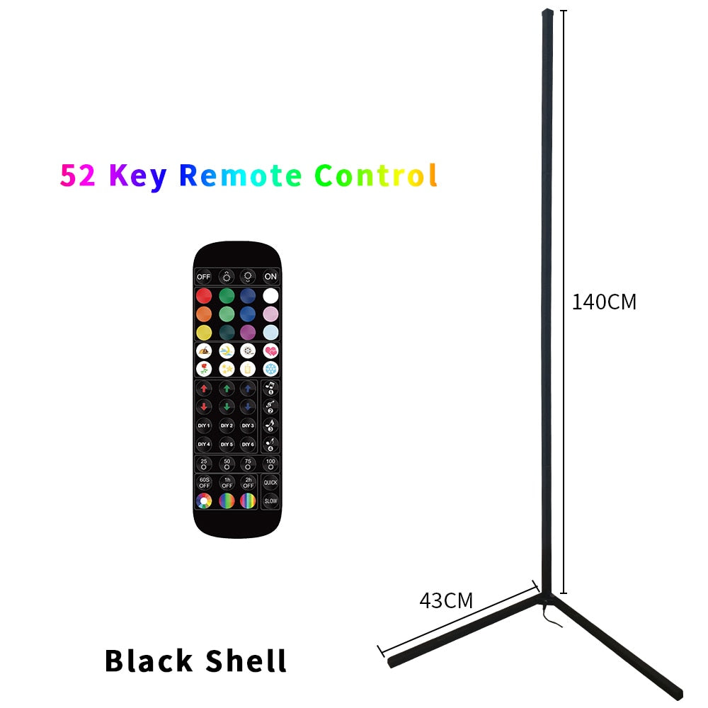 RGB LED Floor Lamp Living room Corner Lamp Smart APP Remote Control Modern Atmospheric Standing Stand Light Christmas Decor