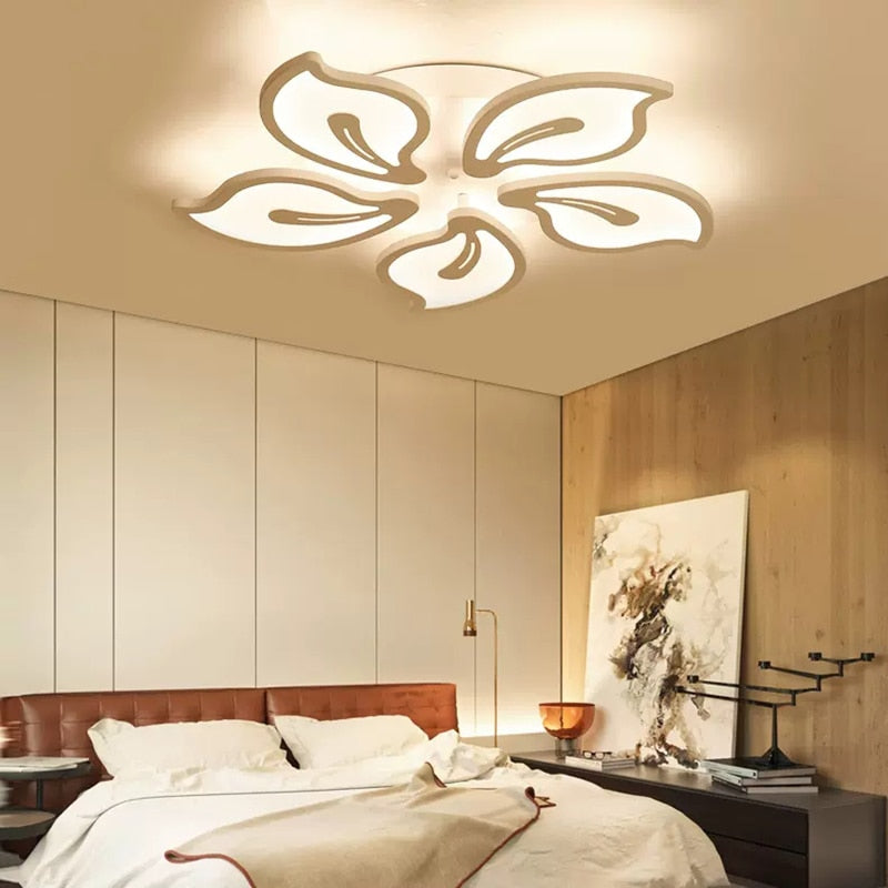 Modern LED Ceiling Chandeliers White For Living Room Bedroom Lamp For Indoor Ceiling Lighting Lamp Home Decoration Fixtures