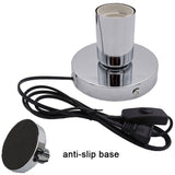 Anti-Slip Metal Desktop Lamp Base 180cm Cord E27 E26 Base Holder with on/off Switch, EU AU BS US Plug Screw Base for Table Lamp