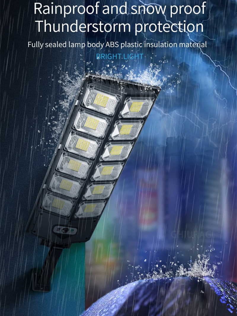 Outdoor Solar Lights Waterproof LED Lamp Lights Wall Street Lamp With Motion Sensor 10000 Lumens Sunlight for Garden Yard
