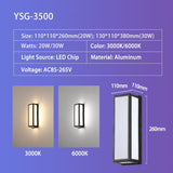 Outdoor Wall Light IP65 Waterproof Radar Sensor Aluminum For Porch Courtyard Patio Garden LED Lighting AC85-260V