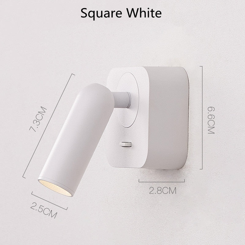 LED lampada Wall Light Project Led Indoor Lights Wall Lamps With Switch Dimming For Home Bedside Bedroom wall decor arts Sconce
