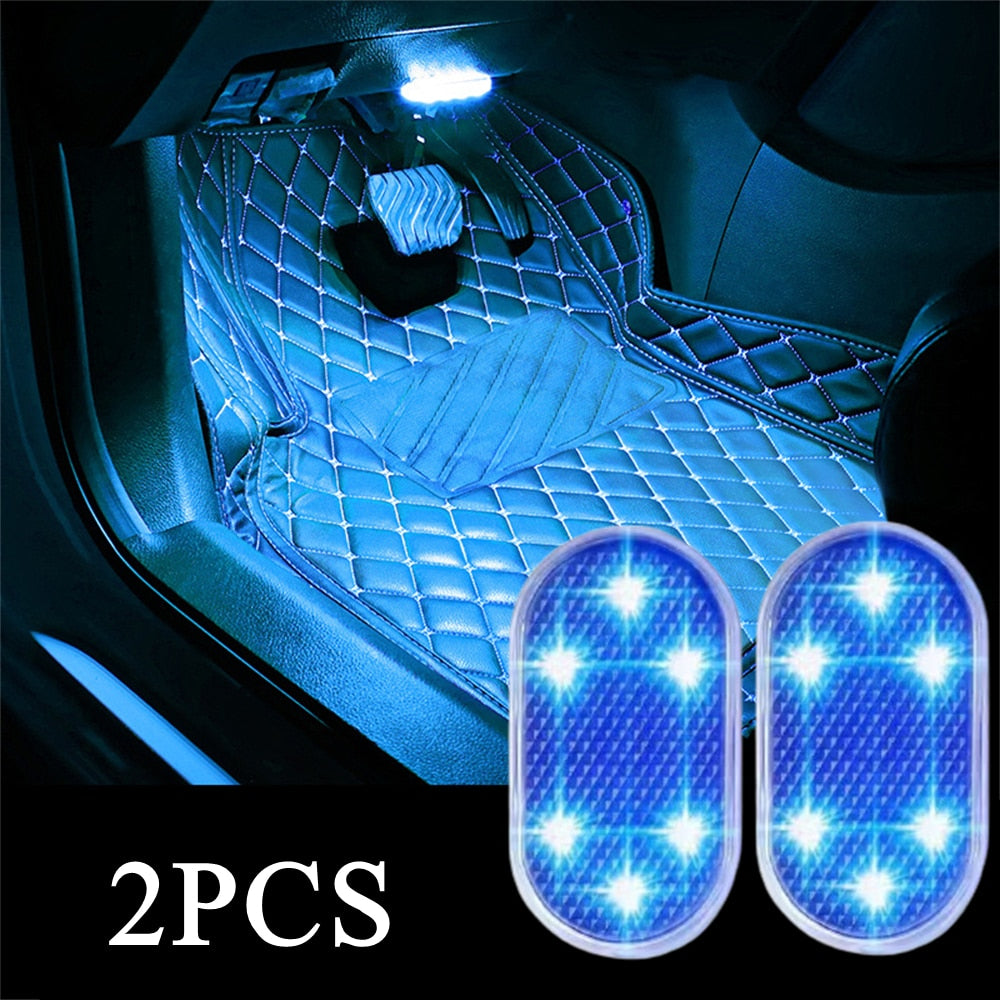 2PCS LED Interior Car Light Wireless Interior Lights Car LED Touch Lights Auto Roof Ceiling Lamp USB Charging Reading Lamps
