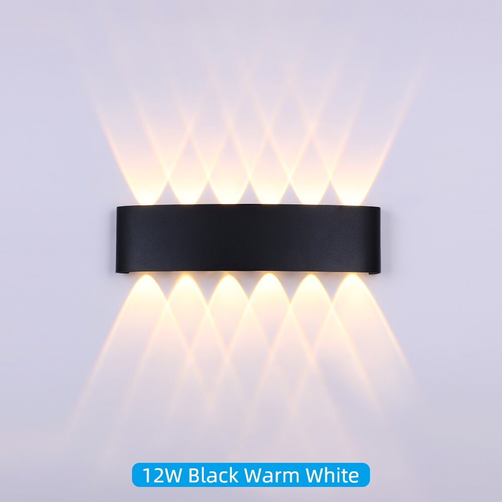 LED Wall Lamp,IP65 Waterproof Aluminum Interior or outdoor Lighting Lights for courtyard Bedroom wall Stairs ,Led Wall Light