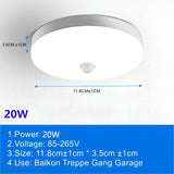 Motion Sensor Light Ceiling Lamps Modern Smart Home Indoor Aisle LED Hanging Induction Lighting LivingRoom Ceil Luminaire Lamp