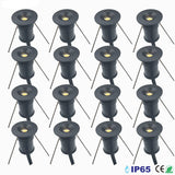 Silver Black White Shell 1W LED Mini Downlight Ceiling Spotlight Recessed Bedroom Home Spot Focus Light 12V Stair Cabinet Lamps