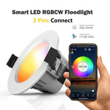 Smart DownLight Bluetooth Mesh LED Ceil Light RGB Spotlight LED Reflector Remote Control Dimmable 5W 9W 110V 220V Music Sync