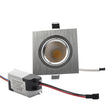 Square Bright Recessed LED Dimmable Square sliver  Downlight COB 7W 9W 12W LED Spot light decoration Ceiling Lamp AC 110V 220V