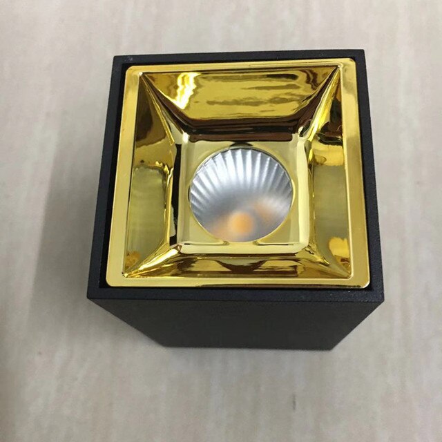 Square COB Ceiling LED Downlight  7W 9w 12W 15w  20W 24W 36w  Warm Day White Surface Mounted AC85-265V Dimmable