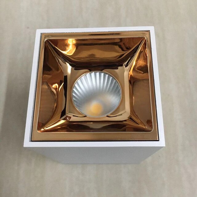 Square COB Ceiling LED Downlight  7W 9w 12W 15w  20W 24W 36w  Warm Day White Surface Mounted AC85-265V Dimmable