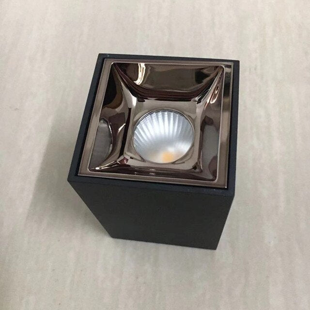 Square COB Ceiling LED Downlight  7W 9w 12W 15w  20W 24W 36w  Warm Day White Surface Mounted AC85-265V Dimmable