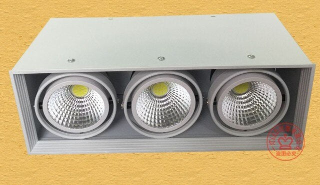 Square COB LED dimmable Downlights 10W 20W 30W Surface Mounted LED Ceiling Lamps Spot Light LED Downlights AC85V-265V