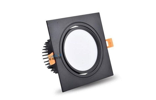 Square Dimmable Recessed COB LED Downlights 7W 9W 12W L15W 18W LED Ceiling Spot Lights 85-265V LED Ceiling Lamps Indoor Lighting