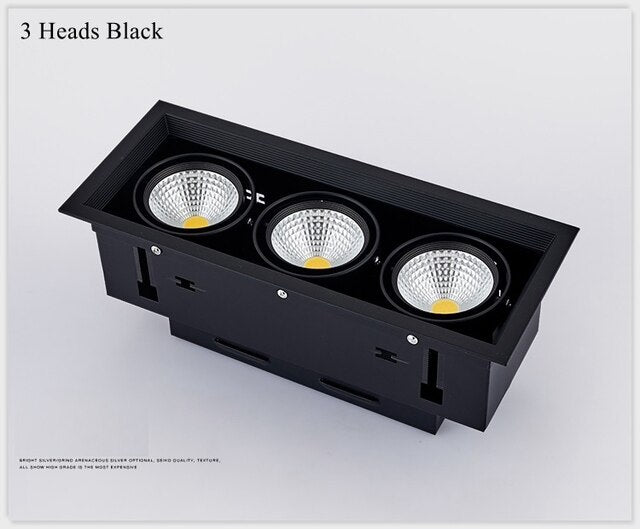 Square LED Down Light 5/7/10/12/15/20/30w LED Recessed Ceiling Light Lamp Downlight led Grille Spot Light