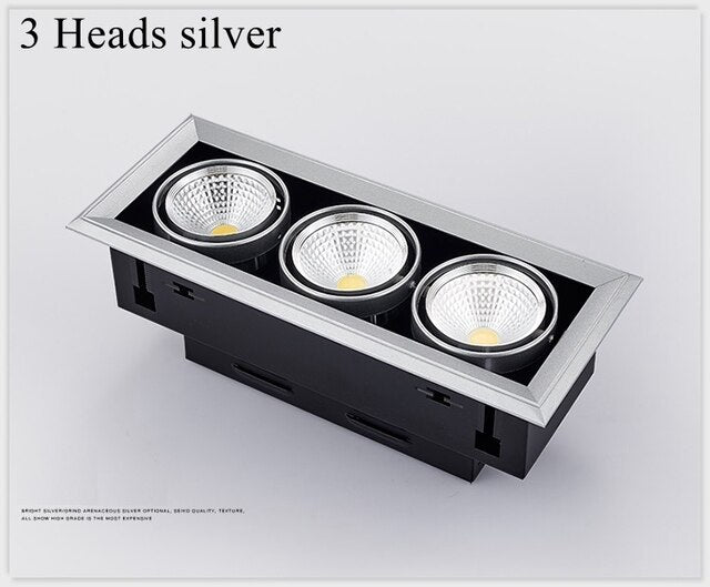 Square LED Down Light 5/7/10/12/15/20/30w LED Recessed Ceiling Light Lamp Downlight led Grille Spot Light