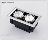 Square LED Down Light 5/7/10/12/15/20/30w LED Recessed Ceiling Light Lamp Downlight led Grille Spot Light