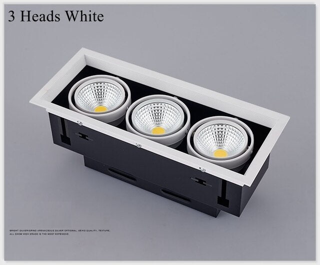 Square LED Down Light 5/7/10/12/15/20/30w LED Recessed Ceiling Light Lamp Downlight led Grille Spot Light