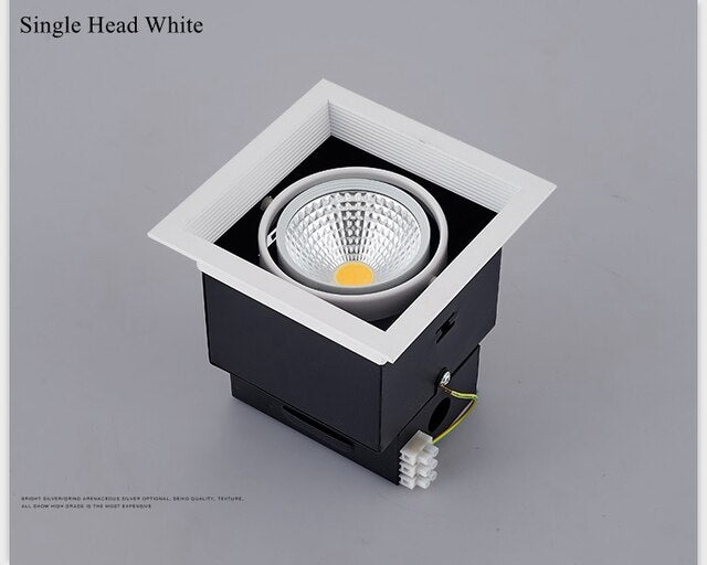 Square LED Down Light 5/7/10/12/15/20/30w LED Recessed Ceiling Light Lamp Downlight led Grille Spot Light