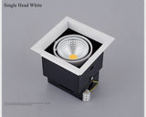 Square LED Down Light 5/7/10/12/15/20/30w LED Recessed Ceiling Light Lamp Downlight led Grille Spot Light