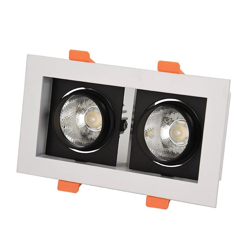 Emboded Led Square LED Embedded Dimmable Downlights Light Ceiling Spotlights 10W/1 ...