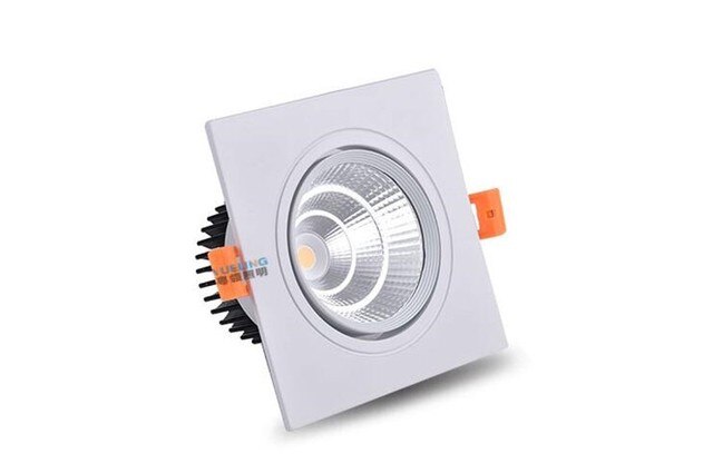 Square LED ceiling COB Downlight Dimmable ac85-265V 7W 9W 12W 15 18W Recessed Led ceiling lamp Spot light Bulbs Indoor Lighting
