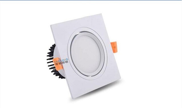 Square LED ceiling COB Downlight Dimmable ac85-265V 7W 9W 12W 15 18W Recessed Led ceiling lamp Spot light Bulbs Indoor Lighting