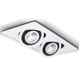 Square Led Downlight 360 Rotatable LED Spotlight 220V 110V Ceiling Spot Lights Recessed lamp Bedroom Kitchen Indoor Lighting