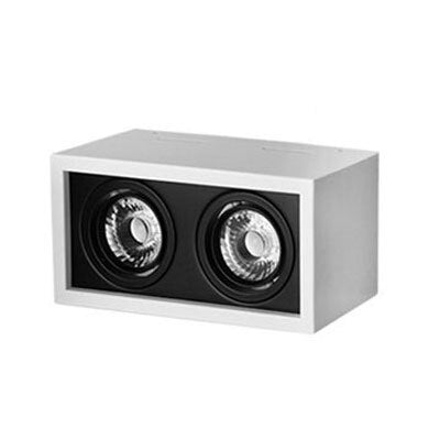 Square Surface Mounted adjustment LED Dimmable Downlights 10W 15W 20W 30W COB LED Ceiling lamp Spot Lights AC110-220V