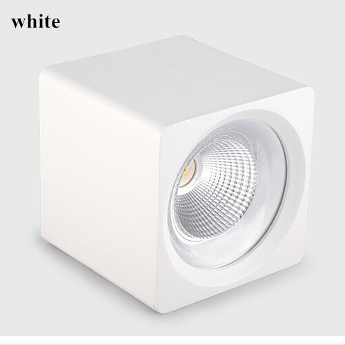 Square dimmable COB LED downlight 7W  12W 15W 20W 25W 30W LED ceiling light 110v 220v LED spotlight home lighting