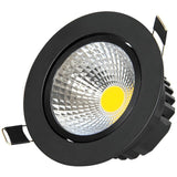 Super Bright Recessed LED Dimmable Downlight COB 7W 12W 15W LED Spot Light LED Decoration Ceiling Lamp AC 220V For TV Background