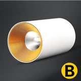 Surface Mounted Cylindrical LED COB Downlight Gold Reflector 7W 10W 12W 15W LED Ceiling Bulbs Lamp Spot Light LED Downlight
