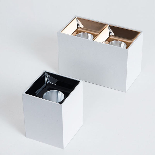 Surface Mounted Dimmable Square COB Ceiling LED Lamp Chip RA90 7W 12W 2x7W 2x12W Downlight spot light Indoor Lighting