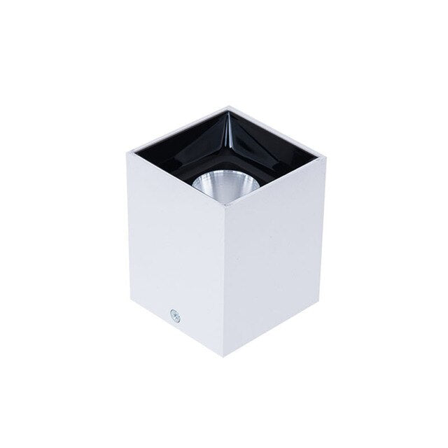 Surface Mounted Dimmable Square White/Black shell COB Ceiling LED Lamp 7W 12W 2x7W 2x12W Downlight spot light Indoor Lighting