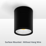 Surface Mounted Led Downlight COB Ceiling Lamp Led Cord Pendant Light 3W 5W 9W Dimmable Spot Lamp For Living Room Bedroom Foyer