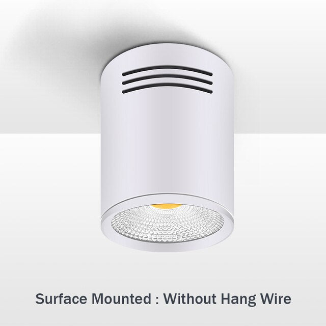 Surface Mounted Led Downlight COB Ceiling Lamp Led Cord Pendant Light 3W 5W 9W Dimmable Spot Lamp For Living Room Bedroom Foyer