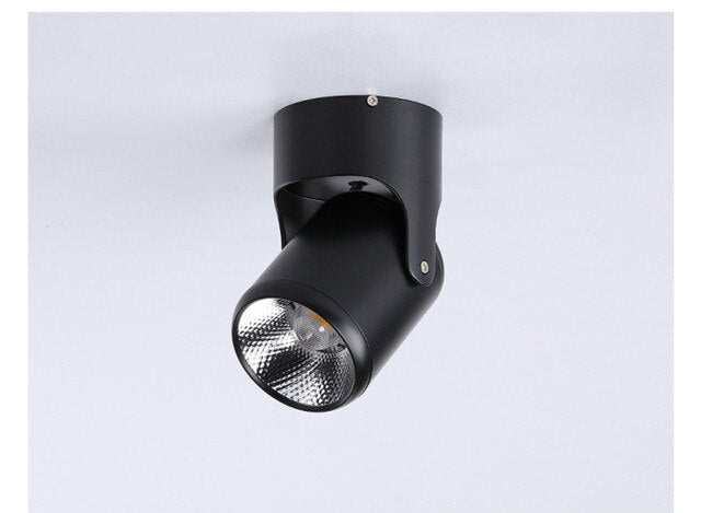 Surface mounted spotlights adjustment COB Dimmable rotating LED downlight ac85-265V 5W 7W 10W 12W 15W LED ceiling spotlight