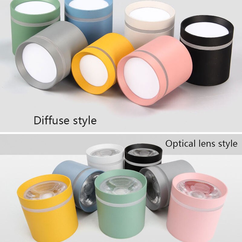 Surfaced Mounted Macaroon Led Ceiling Lamp Dimmable Corridor Light 12W 9W 5W Led Downlight Spot Light For Living Room Porch