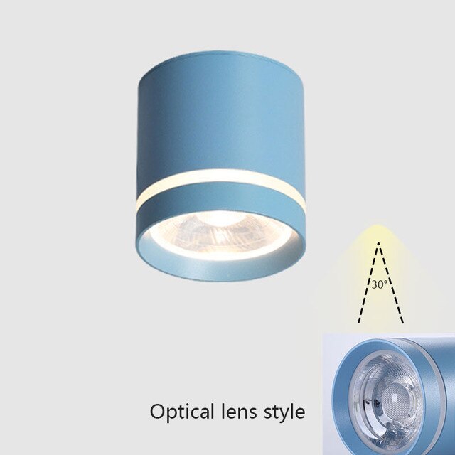 Surfaced Mounted Macaroon Led Ceiling Lamp Dimmable Corridor Light 12W 9W 5W Led Downlight Spot Light For Living Room Porch