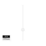 SEEDIQ Modern Led Wall Light Rotatable Black White Silver Wall Lamp AC85-265V Wall Sconce Light 100 120cm Long Wall Light