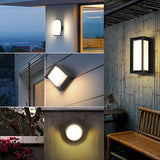 Outdoor Wall Light IP65 Waterproof Radar Sensor Aluminum For Porch Courtyard Patio Garden LED Lighting AC85-260V