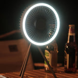 Youpin ADYSS Q212 Tripod Fan Outdoor Camping Lighting Electric Fan With Powerbank Multi-function Ceiling USB Desktop Fan
