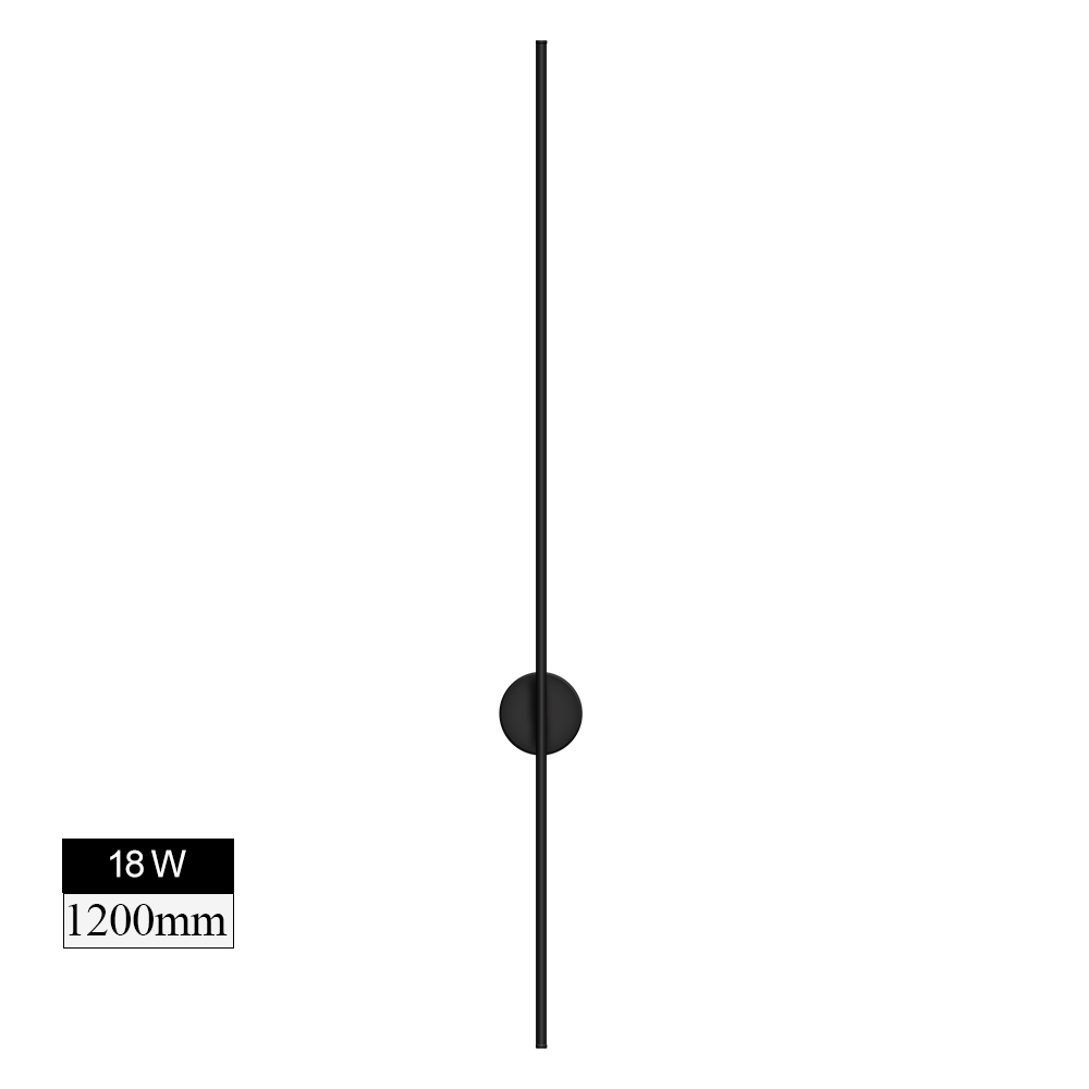 SEEDIQ Modern Led Wall Light Rotatable Black White Silver Wall Lamp AC85-265V Wall Sconce Light 100 120cm Long Wall Light