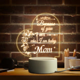 Mom Birthday and Mother Day Novelty Present Bedroom Night Light Decoration Lamp Thanksgiving Gift for Mommy
