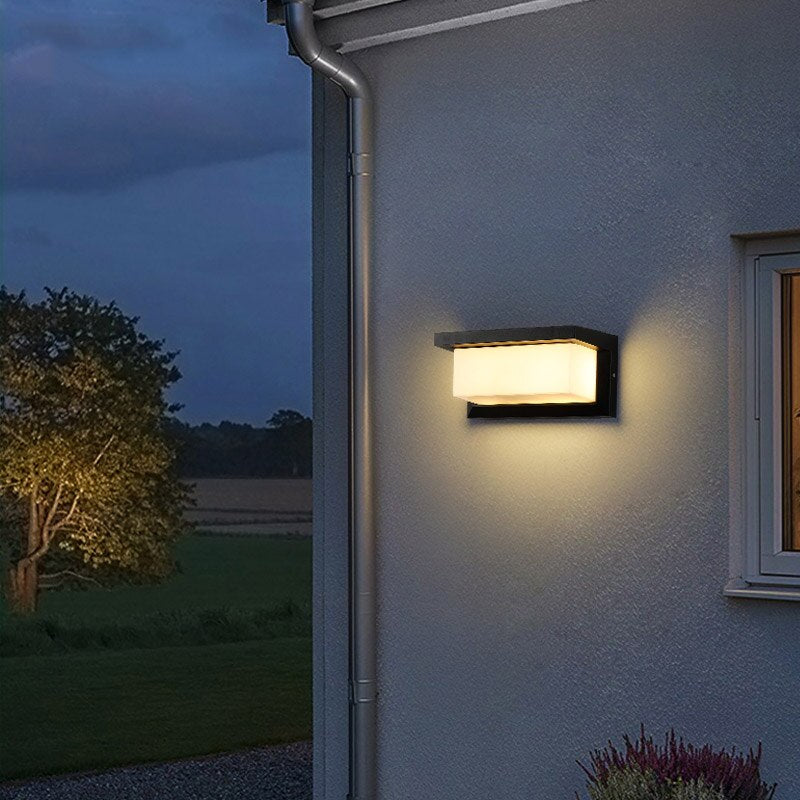 Outdoor Wall Light IP65 Waterproof Radar Sensor Aluminum For Porch Courtyard Patio Garden LED Lighting AC85-260V