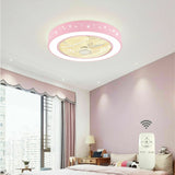 Dimmable Ceiling Fan Light 3 Speed Fan Lamp for Children Bedroom, Living Room