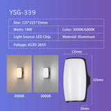 Outdoor Wall Light IP65 Waterproof Radar Sensor Aluminum For Porch Courtyard Patio Garden LED Lighting AC85-260V