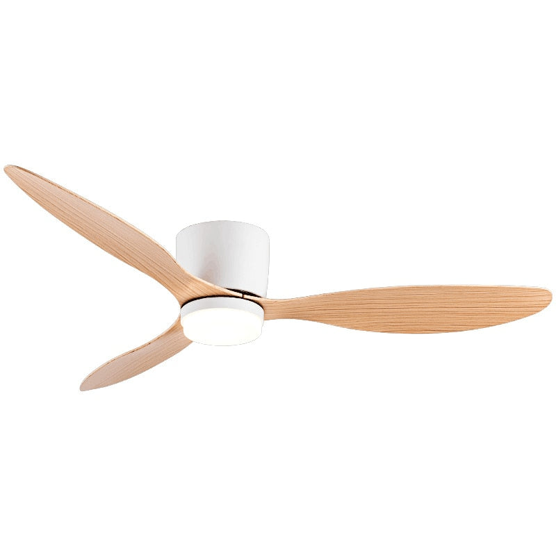Modern Led Ceiling Fan Without Lights DC Motor 6 Speeds Timing Fans 20CM Low Floor Loft Remote Control Decorative Fan With Light