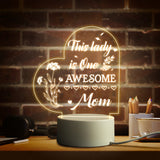 Mom Birthday and Mother Day Novelty Present Bedroom Night Light Decoration Lamp Thanksgiving Gift for Mommy